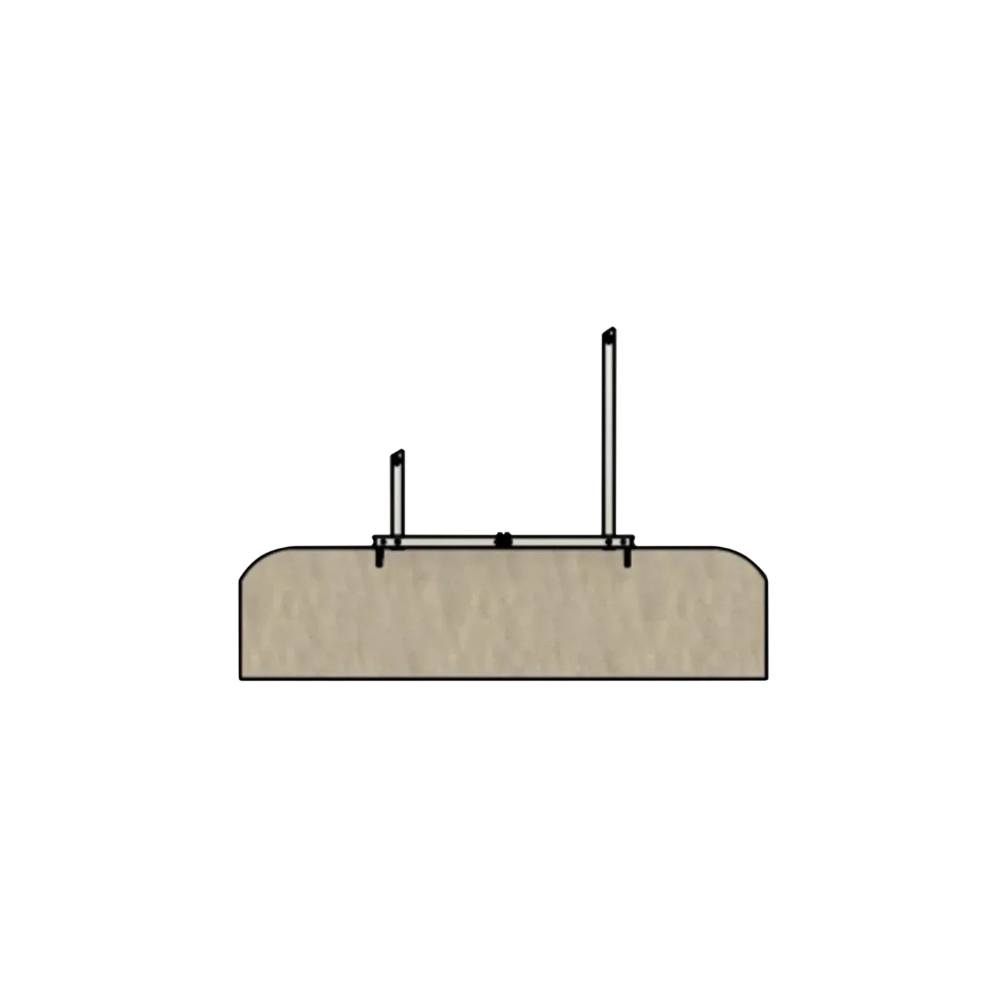 IntegraRack Concrete Slab/Footing Lag Bolt Mounting Kit